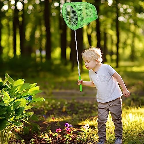 TSYAN Telescopic Butterfly Net, Perfect for Catching Bugs Insect Small Fish,Outdoor Tools Colorful Extendable up to 34" for Kids - color: 5 Pack-3