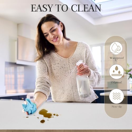 Beautysaid Shelf and Drawer Liner for Kitchen Cabinet, Non Adhesive Non Slip Shelf Paper Waterproof Washable Thickened for Dresser Pantry Shelve Bathroom Protector Liner(White,12 in x 10 FT) - color: White, size: 12"W x 118"L