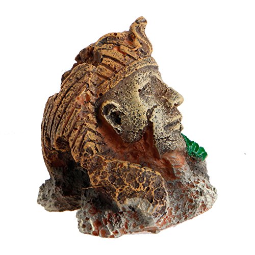 Egyptian Pharaoh Ancient Sphinx Ruins Aquarium Ornament Fish Tank Decoration