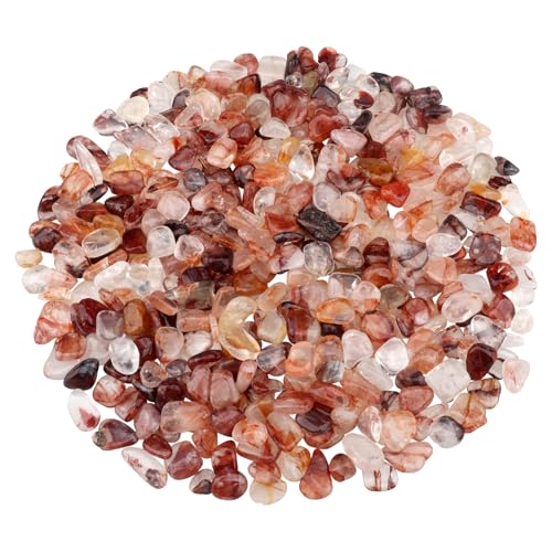 0.96LB Crushed Quartz Pebbles Fish Tank Gravel Succulent Rocks Aquarium Decorative Vase Filler Natural Stones Tumbled Polished Bulk - Crystal Pebbles - color: Crystal Pebbles