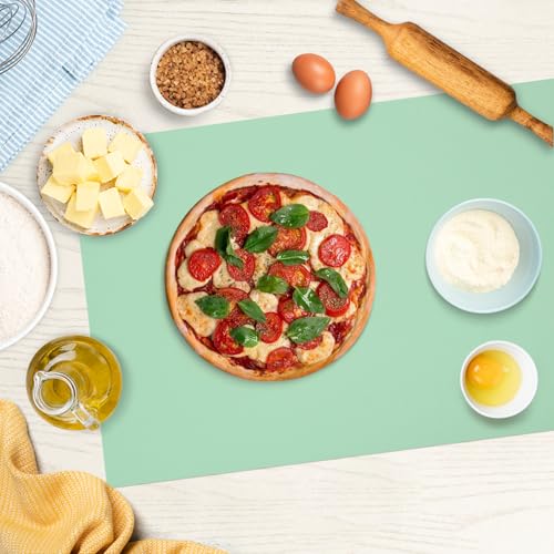 Silicone Mat Heat Resistant Mats for Countertop, Large Silicone Mats for Crafts Kitchen Counter Workbench Table protector, Size 36x24 inches Thick 2mm,Rolled Package,Light Green - color: Light Green, size: 36"L x 24"W