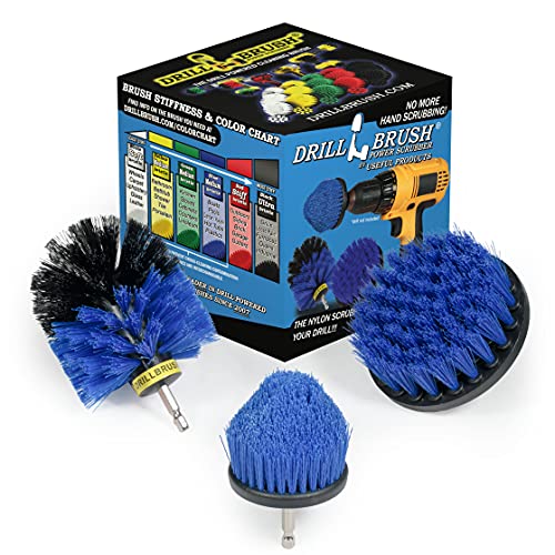 Drill Brush Aquatic Cleaning Brush Set - Fish Tank Accessories - Boat Accessories - Aquarium Scrubbing Kit - Swimming Pool Brushes - Pool Cleaning Household Set - Fish Tank Cleaner - Cleans Boat Seats