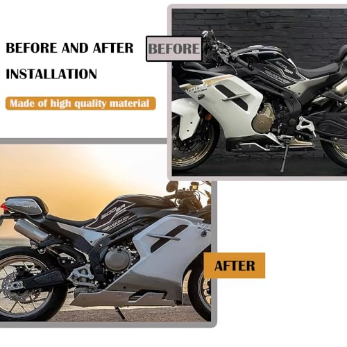 For 500SR VOOM 2024 500SR-VOOM Motorcycle Accessories Fuel Tank Protection Stickers Gas Tank Pad Anti Slip Decoration Decals Kits (Gold) - color: 500SR VOOM gold