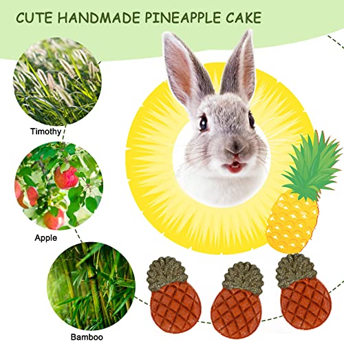 VESPRO Bunny Toys, 21PCS Rabbit Chew Toys for Teeth, Guinea Pig Natural Treats, Timothy Hay Sticks for Chinchillas Hamsters Rats, Small Animals Teeth Grinding - size: 1 Count (Pack of 2)