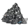 Rockery Cave, Aquarium Betta Fish Hideout Habitat Decor, Stable Resting Hiding Place for Cherry Shrimp, Dwarf Shrimp, Guppy and Small Fish (Black)