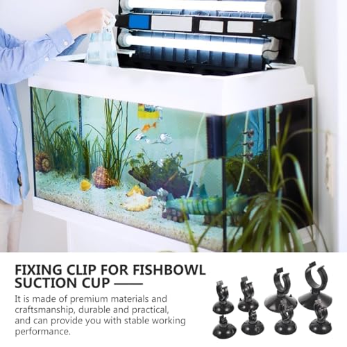 POPETPOP 40Pcs Convenient Suction Cup Clips Replaceable Tubing Holders Hose Clamps for Fish Tank