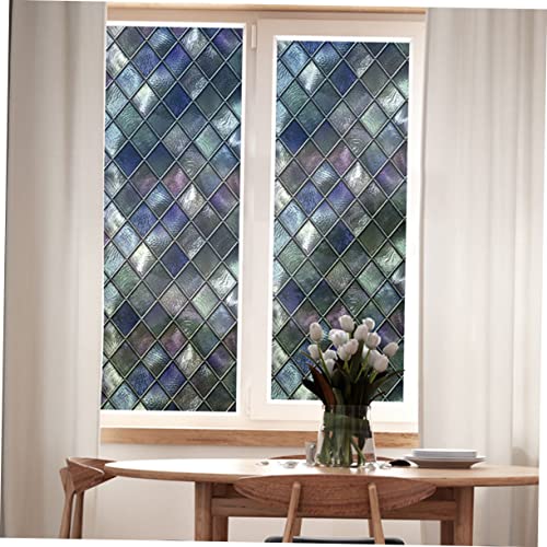 Alipis 1pc Non-Adhesive Static Window Film for Privacy Easy Installation Beautiful for Home Office Bathroom and Living Room Use