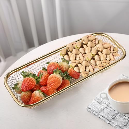 2Pack Stainless Steel Tumbler Cup Lid Organizer Inside Cabinet, Mason Jar Lid Holder, Rectangular Basket for Storage of Silverware, Chopsticks, straws and Utensils, Gold - style: GoldModern-2pack