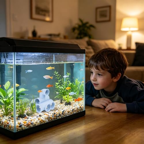 Shrimp Cave | Porous Fish Tank Decoration | Aquarium Decor Ornament | for Hobbyists Beginners Aquarists Anglers Home Office Stores Shops Restaurant Hotel