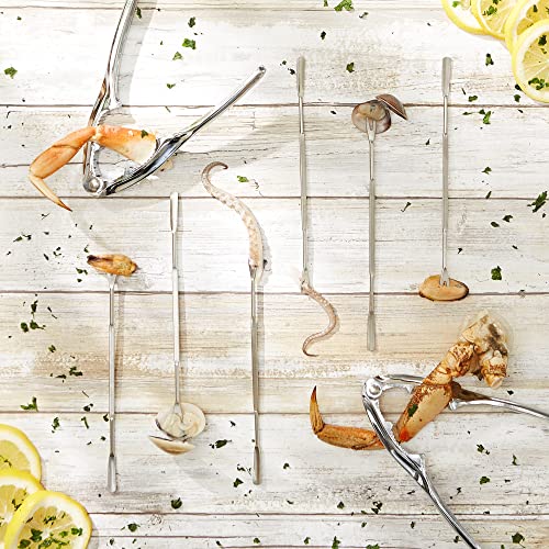 RSVP International Endurance Collection Seafood Tool, Cracking Tools, 8 Piece, Stainless Steel - size: Cracking Tools, 8 Piece