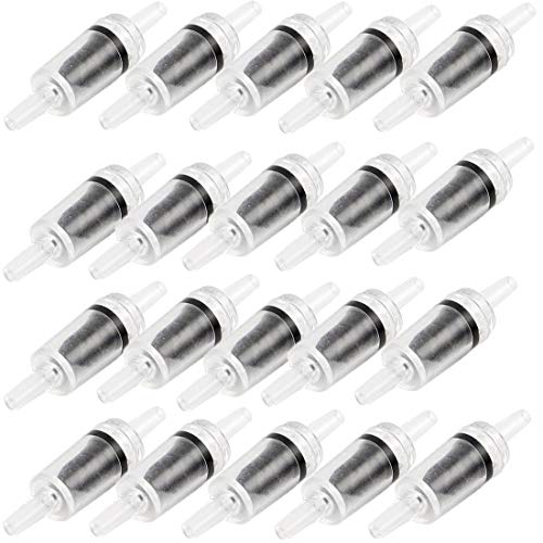Check Valve for Aquarium Air Pump 20 Pieces,One Way Non-Return Check Valve