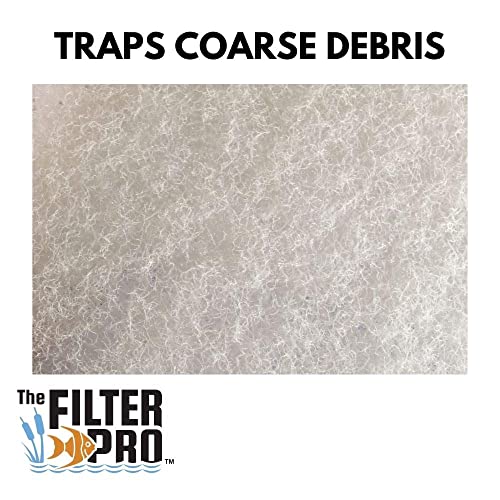Cut Replacement Skimmer Filter Top Mat - Beige Coarse Filter Media to Fit Popular Brands, Made in USA (19" x 19" x 1.25" Thick- 3 Pack) - size: 19" x 19" x 1.25" - 3 Pack