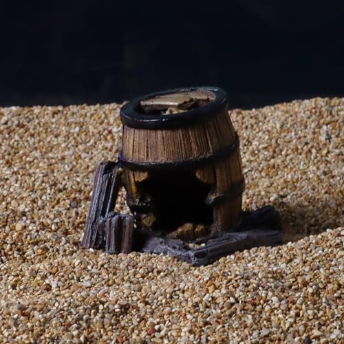 Wave Wood Barrel with Hole, Large