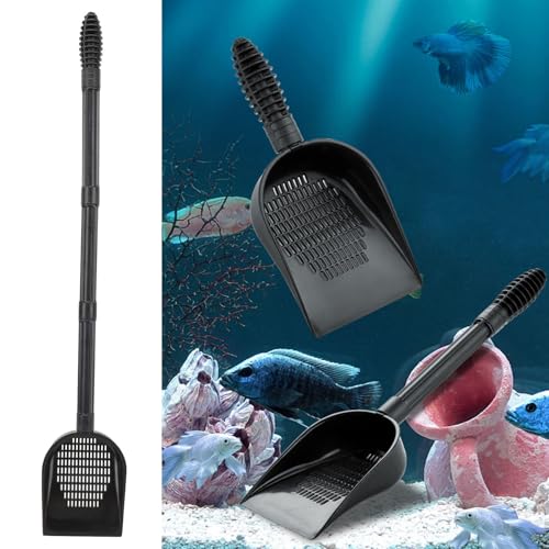 Aquarium Sand Scooper PVC Multifunctional Terrarium Substrate Litter Cleaner Reptile Sand Shovel for Fish Tank Small Pets
