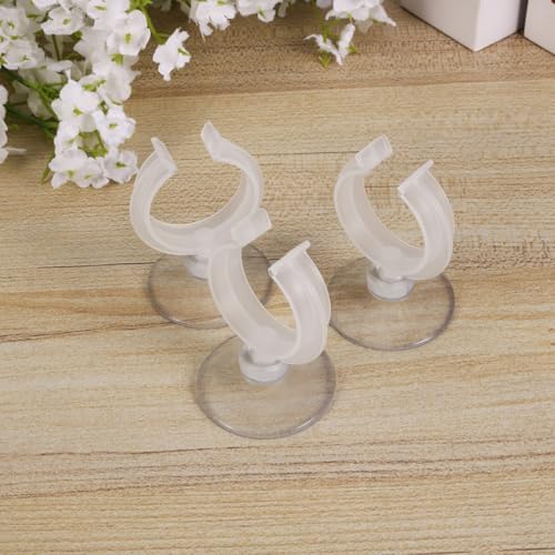Abaodam 6 Pcs Window Candle Suction Cups Clamp Christmas Candle Suction Cups Holder - Aquarium Isolation Clip Air Hose Tube Holders Clamps for Fish Tank 32mm - size: Size 3