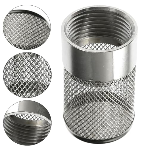 Hose Inlet Strainer Filter, 3/4 Inch NPT Thread Water Suction Strainer with 304 Stainless Steel Mesh, for Garden Irrigation System, High Pressure Washer Pump, Aquarium Tank Filtration(Dia 25mm) - size: Dia 25mm