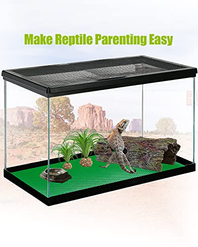 Bearded Dragon Tank Accessories, Reptile Substrate Floor for Bearded Dragon Enclosure 4x2x2, Leopard Gecko Tank Liner Mat for 120 Gallon Reptile Tank, Green - color: Green