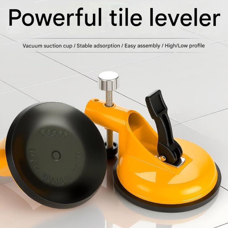 Adjustable Height Setter, Professional Countertop Leveling Tool with Vacuum Rubber Clamps, Floor Gap Fixer for Laminate, Wood, Tile, Vinyl Floor Gap Repair Tool, Seamless Tile and Slab Installation