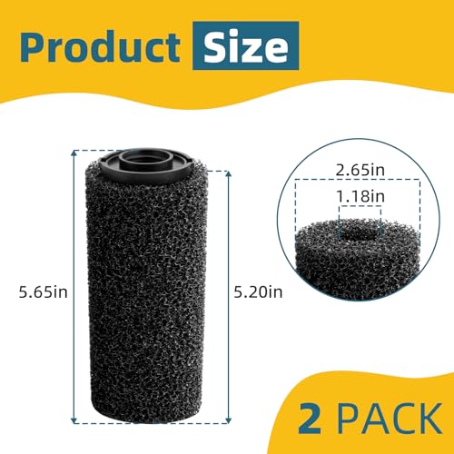 Pond Pre Filter for Beckett Pond G FR DP Pump, Prefilter Sponge Roll with Intake Strainer for Pond Pump - Part No 7137710 (Pack of 2)