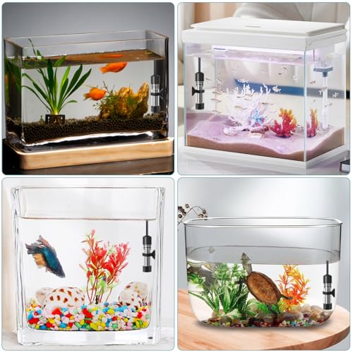 Mini Type-C Aquarium Heater, Small Adjustable Heater with External Controller for up to 2.5Gallon Small Fish Tank, Nano Fish Tank Heater, Betta Heater for Fish Bowls