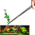 18.9 inch Heavy Duty Extra Long Tweezers for Salt & Fresh Water Fish Tank, Curved SUS 304 Stainless Steel Aquascape Tweezers for Aquarium & Terrarium, Large Metal Snake Feeding Tongs - size: 18.9 inch, 0.1 inch, curved, single unit