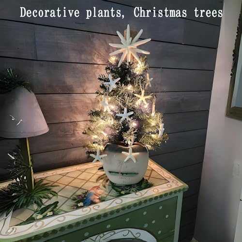 Artificial Resin Starfish Decoration - Perfect for Aquariums, Vases, Party Gardens - Starfish Pendant for Ocean Themed Shell Decorations 44 Warm White - color: Cream-coloured