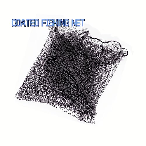 Rubber Coated Replacement Fishing Net Hook Resist for Landing Net, 24" to 36" Deep Net for Larger Catches - size: L:32.2"Dia.-36"Depth-101"Circumference