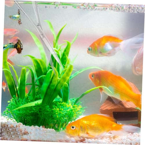 Abaodam Stainless Steel Spring Aquarium Scissor for Aquascaping Portable Water Grass Clipper Tool Professional Aqua-plant Trimming Scissors for Fish Tank Maintenance