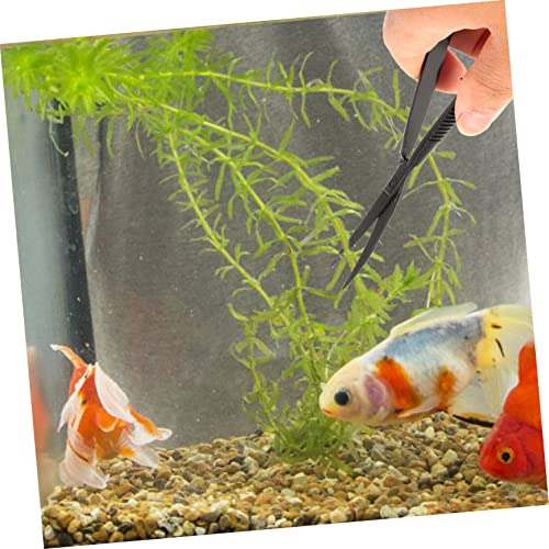 Garneck Aquarium Plant Scissor Tool Ergonomic Spring Scissors for Underwater Plant Trimming Portable Aquascaping Tool for Fish Tank Maintenance Durable Design