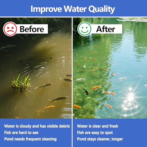 Classic Koi Pond Filter Pad, 18” x 36" Thick Aquarium Filter Floss Roll Reusable Cut to Fit Aquarium Media Pad for Outdoor Koi Ponds, Aquariums, Fish-Safe Polyester Material