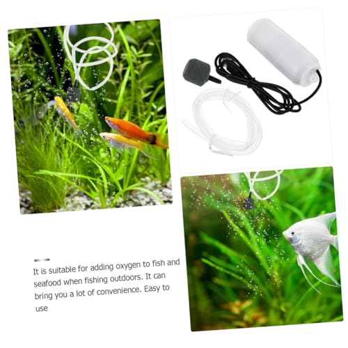 Mikikit USB Charging Small Aquarium Oxygen Pump Pump for Fish Tank Aeration Convenient Operation Lightweight Design High Grade Material for Safe Use
