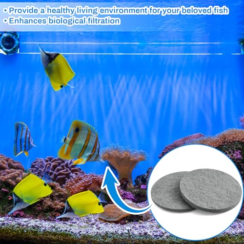 6 Pcs Nitrite Remover Pad Compatible with Fx4 Fx5 Fx6 Replacement Aquarium Filter Media Canister Foam Pad Aquarium Filters Accessories, Gray