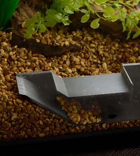 Chatelet Aquarium Underground Tunnel | Fish & Shrimp Hideout for Aquariums | Unique Underground Viewing Tunnel | Made in USA (Gray) - color: Gray