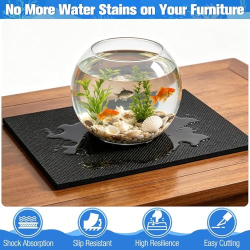 Leveling Mat | Non-Slip Shock-Absorbing Waterproof,Betta Tank Bottom Protector | for Turtle Betta Reef Vase Flower Pot Appliances Furniture Saltwater - color: 100×50cm