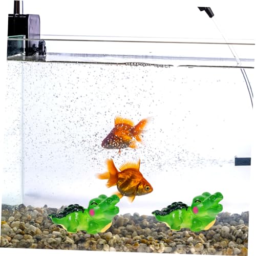 4pcs Miniature Resin Figurines Cute Aquarium Decor for Fish Tank and Gardens Realistic Animal Ornaments for Bonsai and Landscape Settings