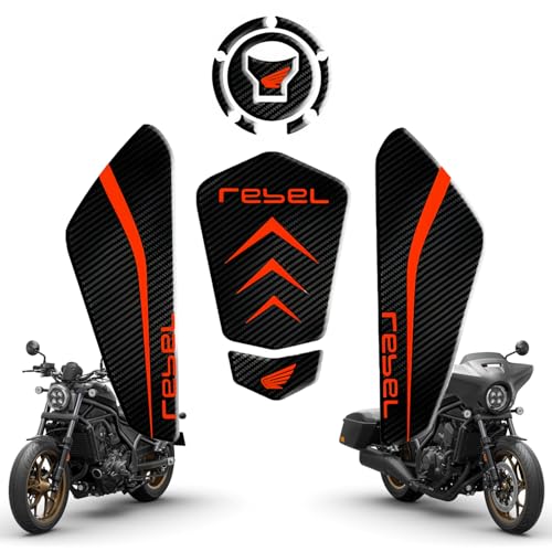 Tank Pad Sticker For Rebel1100 Thermal Insulation, Damage Prevention, Coating Protection,The Fuel Tank Pad, Rebel1100 Accessories (Orange Red B) - color: Orange Red B