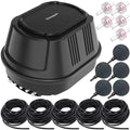 Pond Aerators for Outdoor Koi Ponds, Air Pump for Pond up to 3500 Gallons, All-in-One Flow Adjustable Pond Aeration Kit Pond Deicer with Double Outlet Airline Tubing Air Stones Check Valves - size: Up to 3500 Gallon