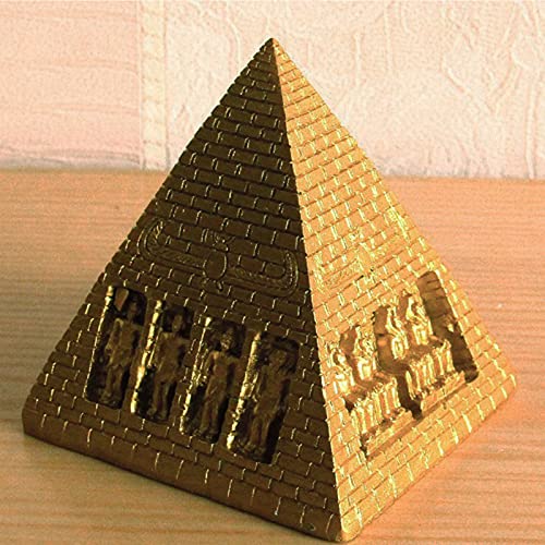 Egypt Pyramid Statues Reptile Small Pharaoh Figurine Sculpture Gold Aquarium Terrarium Fish Tank Decorations Ornament Turtle Lizard Tanks Egyptian Décor