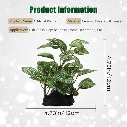 Silk Aquarium Plants, Artificial Fake Aquarium Plants Small Betta Fish Tank Plants Plastic Realistic Decorations Set 2PCS (Style D) - size: Style D