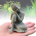 livelyfish Aquarium Buddha Statue Japanese Fish Tank Decorations Heavy-Duty Meditating Buddha for Aquarium Fish Tank Zen Buda Figurine Sculpture Decor, Large-A - size: A