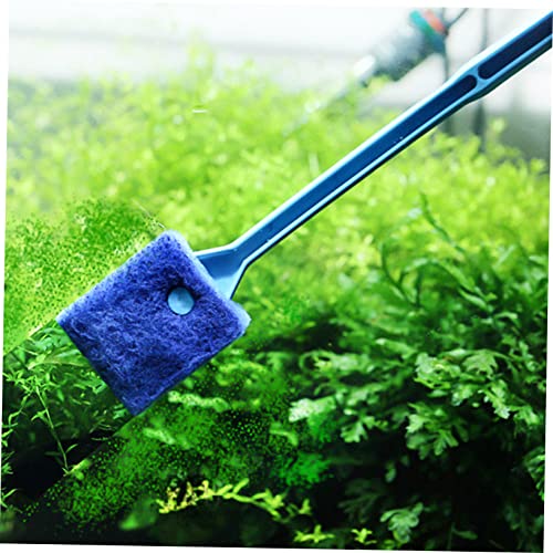 7pcs Aquarium Cleaning Tools Set Stainless Steel Aquascaping Tweezers Fish Tank Brush and Net for Easy Maintenance and Care of Aquatic Plants and Fish Random Color