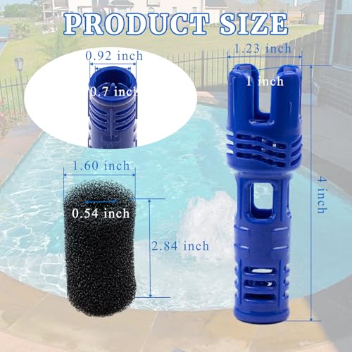Pool Cleaner Sweep Hose Tail Scrubber and Prefilter Sponge Kit Fit for Polaris 3900 Sport 380 360 280 180 Pool Cleaners Filter Replacement Part Efficient Scrubbing 15 PCS