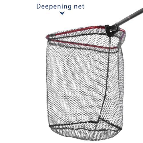 Aluminum Foldable Net Head Replacement Saltwater Fishing Tools Outdoor Landing Fishing 40cm / 60cm / 65cm - size: M 45X60cm