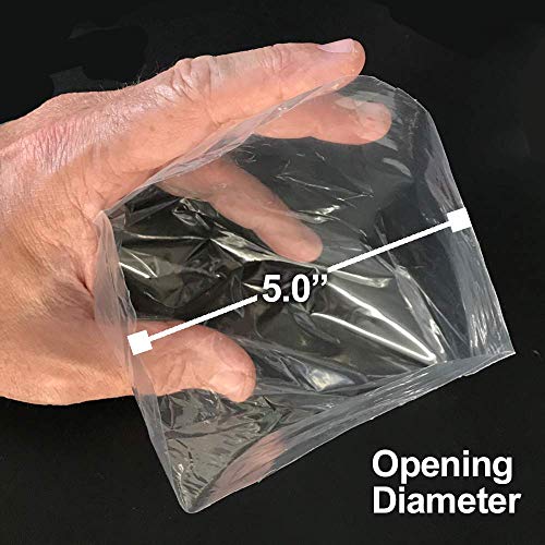 RESILIA Plastic, Leak-Proof Shipping Bags for Live Fish - 8" x 15" 2 Mil, 0.002 Inch, Double Bottom Seal, for Freshwater & Saltwater Fish, Case of 100 - size: 100 count