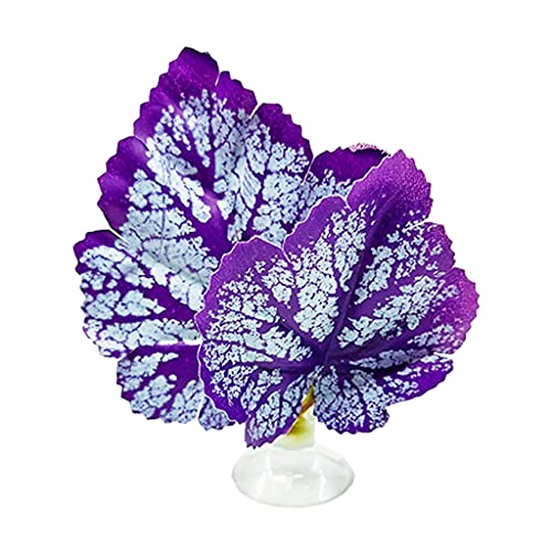 Betta Fish Leaf Pad Hammock Simulating Habitat Resting Fish Rest Bed Decor Betta Fish Leaf Pad with Suction Cup
