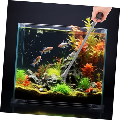 ORFOFE Aquarium Plant Tweezers 19.7 Inch Curved Tip Plastic Tool for Trimming Aquatic Plants and Feeding Fish Tank Accessories