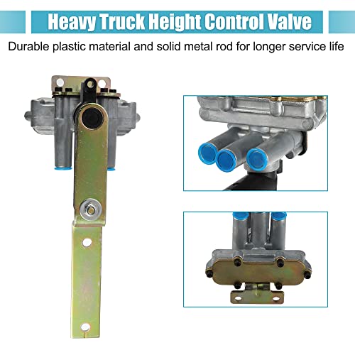X AUTOHAUX 1 Set Air Height Leveling Control Valve 90054007 for Chevrolet for Kenworth for Volvo Trucks Tractor Trailer RVs Bus Height Control Air Suspension Valve 1/8" Port