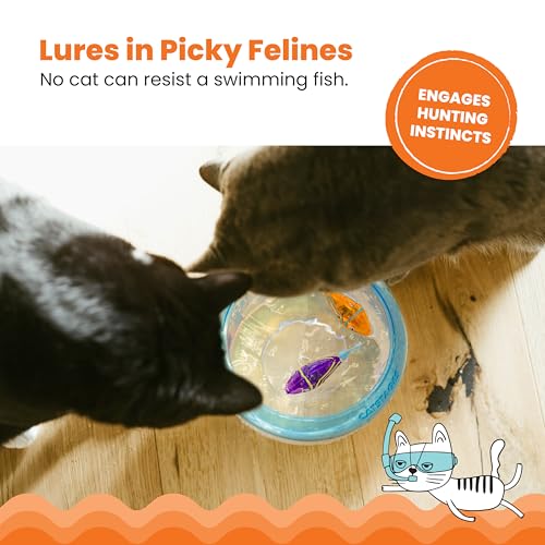 Catstages Meow-SMERIZING Fish Electronic Cat Toys, 2Pk, Replacement Pack for Meow-SMERIZING Fish Bowl, Multicolored - color: Meow-smerizing Fish