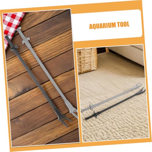 COLLBATH 4pcs Extra Long Aquarium Tweezers Versatile Fish Tank Planting Tools for Aquascaping Feeding and Maintenance Durable Construction with Special Clamp Design for Precision Handling