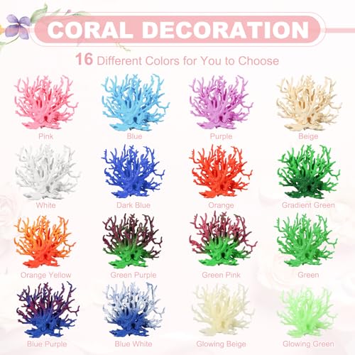 Aquarium Coral Decoration, Fish Tank Decorations Fish Tank Coral Ornaments, 5.9x2.2x4.7 Inch, (Glowing Green, 1 Pcs), Intended for Aquarium Landscaping Decor - color: Glowing Green, size: 5.9x2.2x4.7 Inch